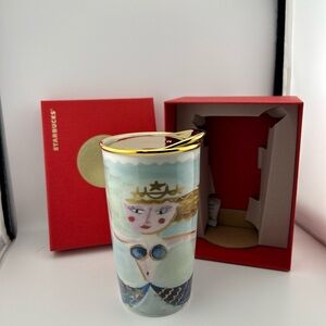 Starbucks Mermaid Ceramic Tumbler - Multicolor